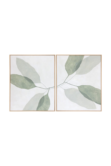 Green Leaves Painting Set (2) | Splendido Calm Reflection | Oroa.com