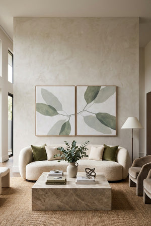 Green Leaves Painting Set (2) | Splendido Calm Reflection | Oroa.com