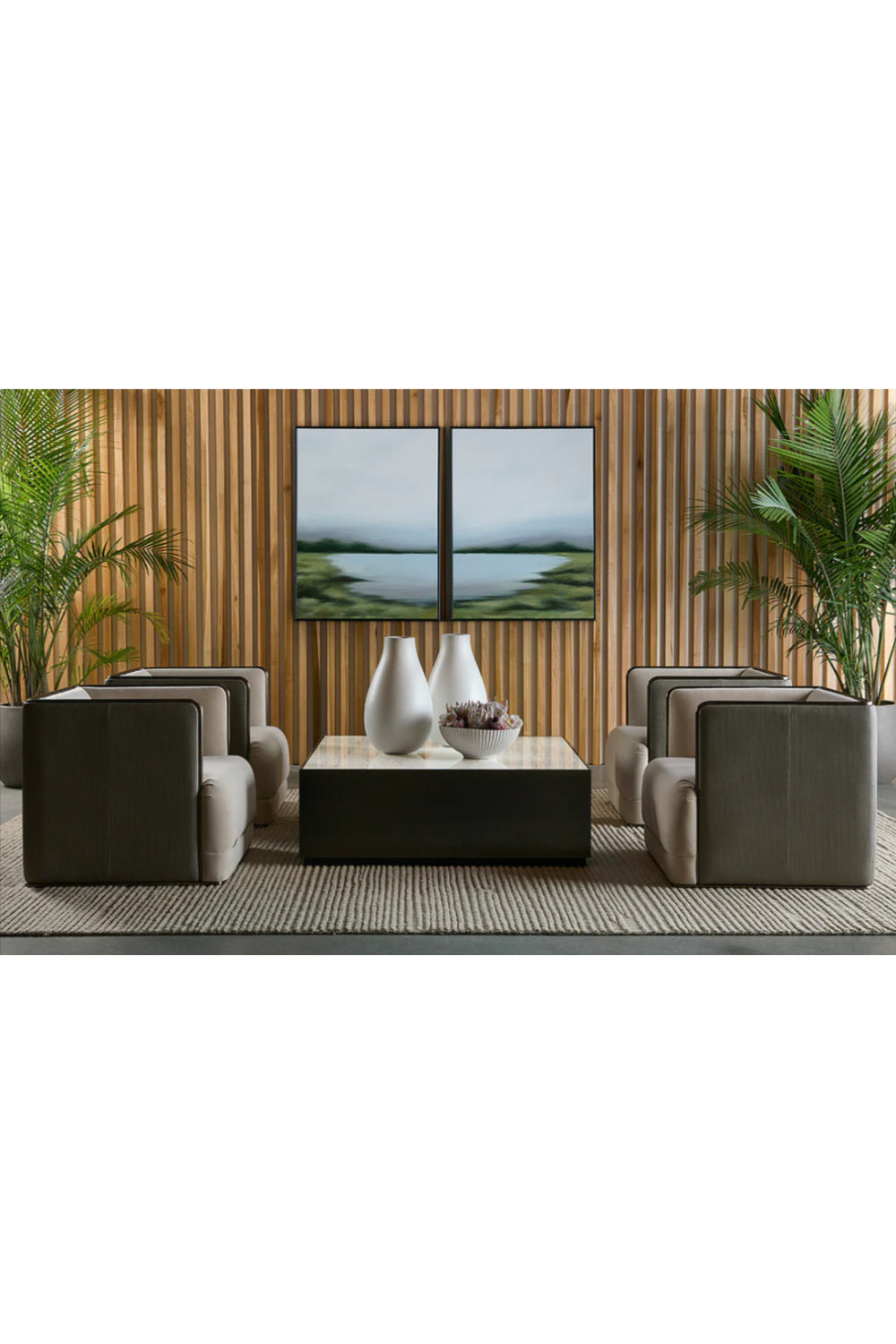 Modern European furniture - Diptych Scenic Wall Art Set (2) - www.oroa.com
