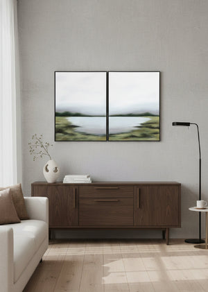 Modern European furniture - Diptych Scenic Wall Art Set (2) - www.oroa.com
