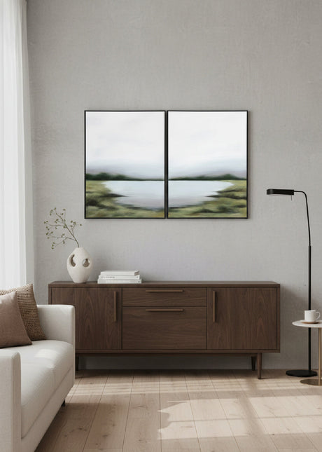 Modern European furniture - Diptych Scenic Wall Art Set (2) - www.oroa.com