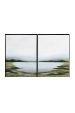 Modern European furniture - Diptych Scenic Wall Art Set (2) - www.oroa.com