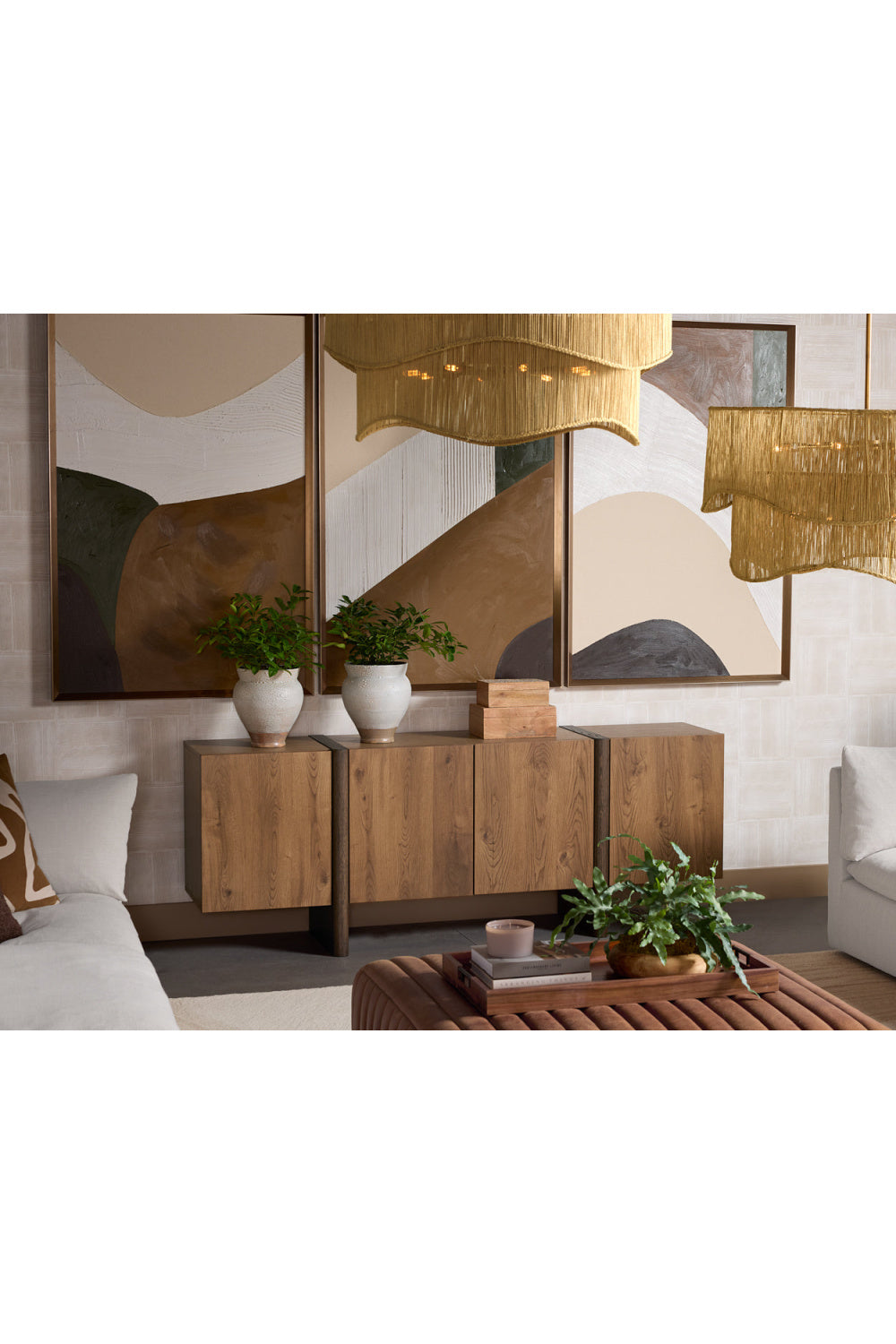 Modern European furniture - Earth-Toned Abstract Art - www.oroa.com
