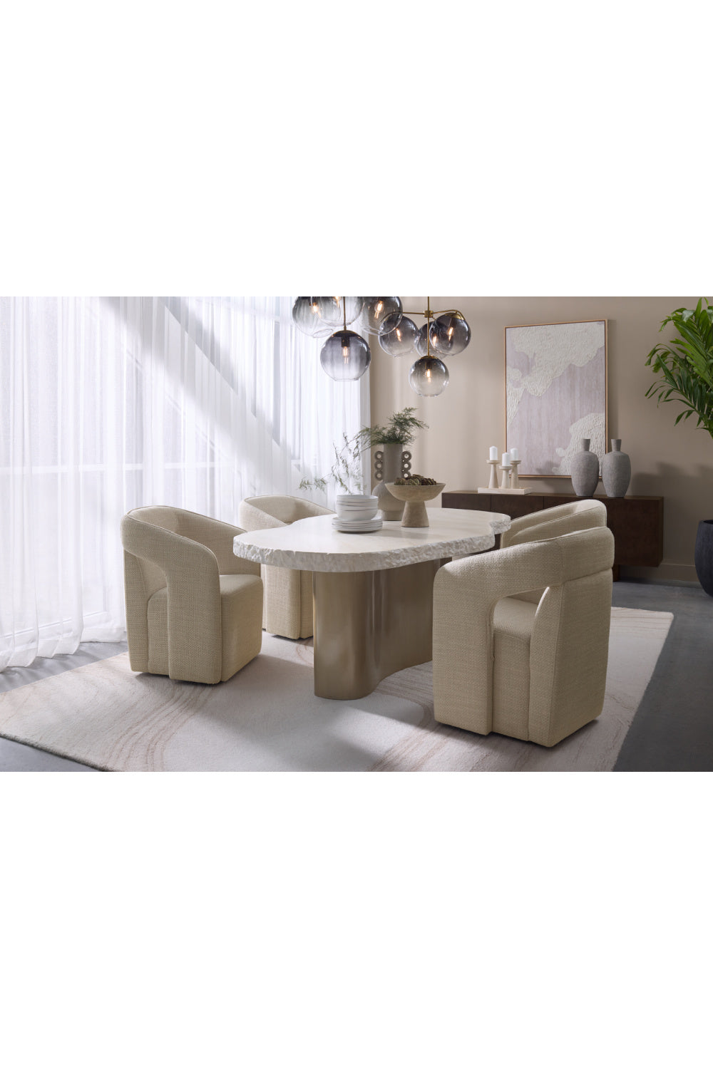 Modern European furniture - Refined Neutral Abstract Wall Art - www.oroa.com