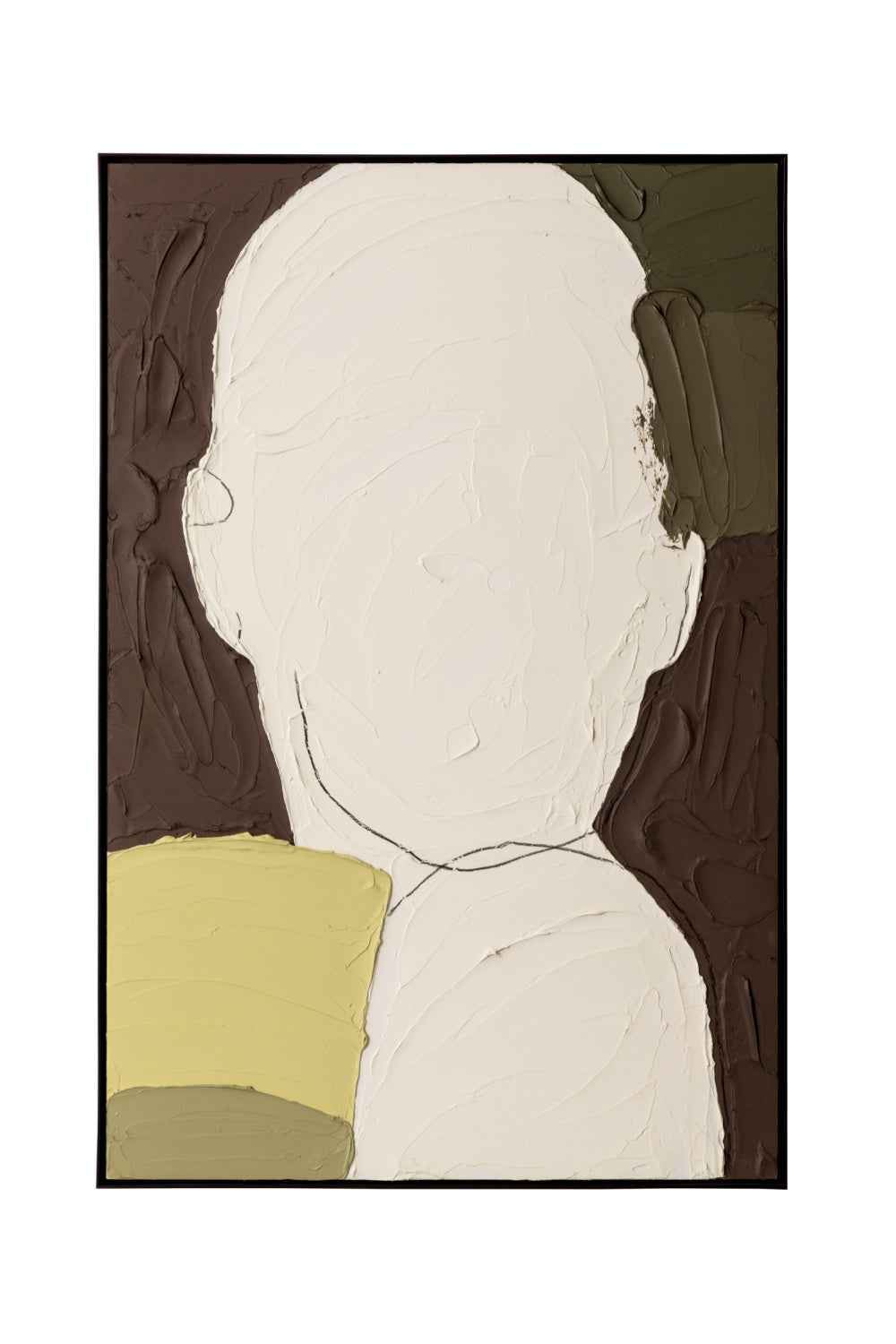 Modern European furniture - Face Outline Textured Art - www.oroa.com