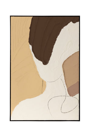 Modern European furniture - Face Outline Textured Art - www.oroa.com