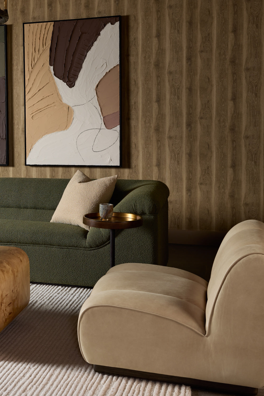 Modern European furniture - Face Outline Textured Art - www.oroa.com