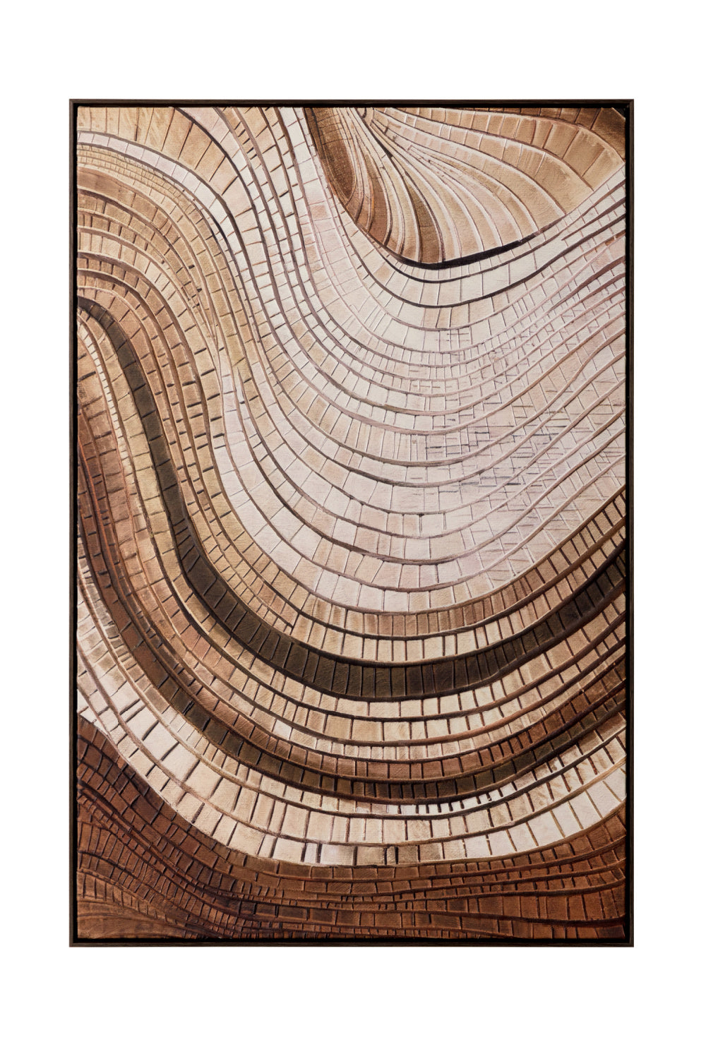 Modern European furniture - Brown Mosaic Wall Art - www.oroa.com