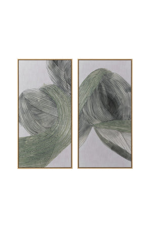 Modern European furniture - Minimalist Linear Abstract Wall Art Set (2) - www.oroa.com