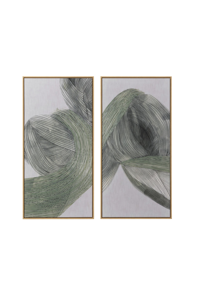 Modern European furniture - Minimalist Linear Abstract Wall Art Set (2) - www.oroa.com