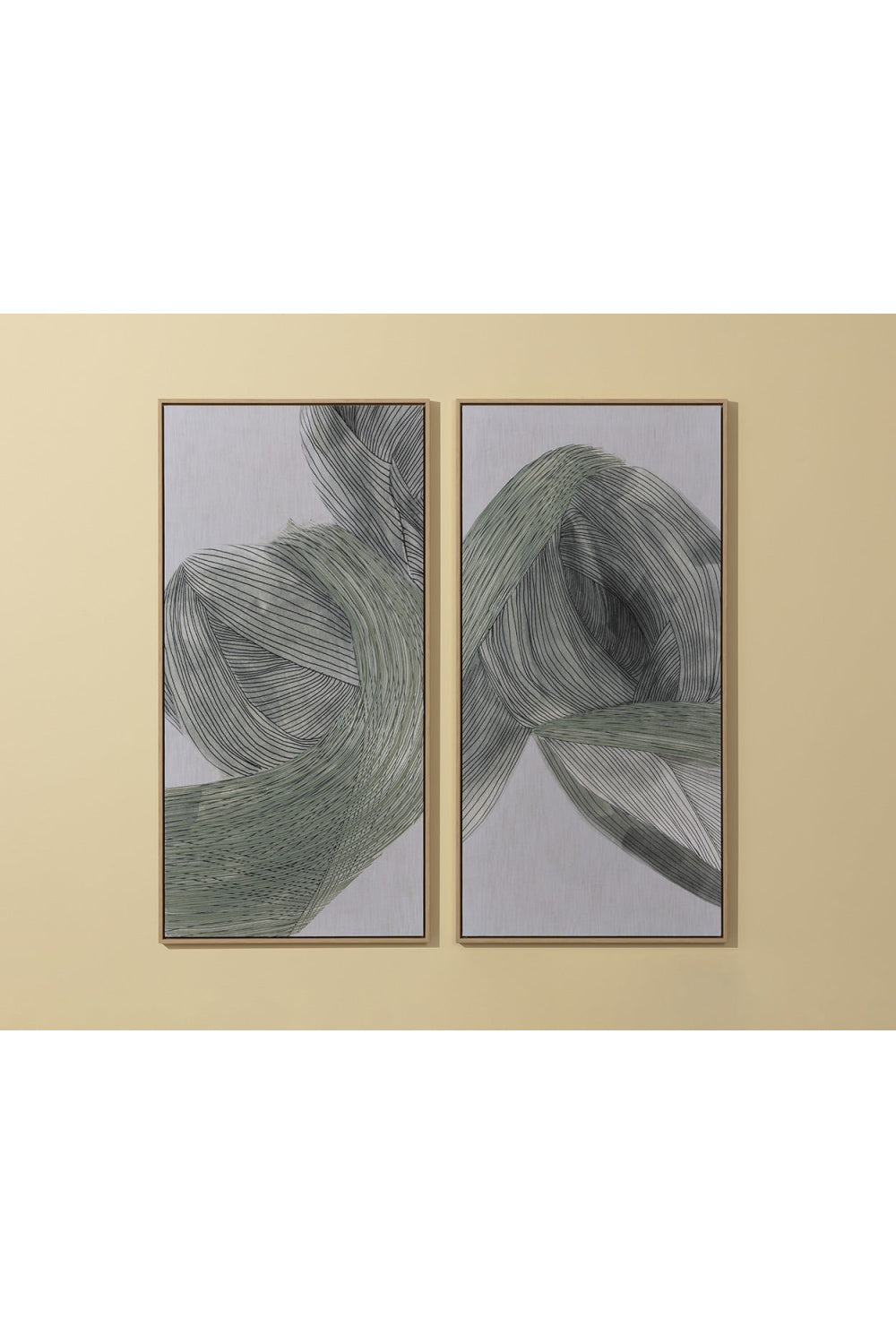 Modern European furniture - Minimalist Linear Abstract Wall Art Set (2) - www.oroa.com