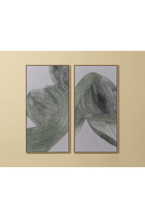 Modern European furniture - Minimalist Linear Abstract Wall Art Set (2) - www.oroa.com