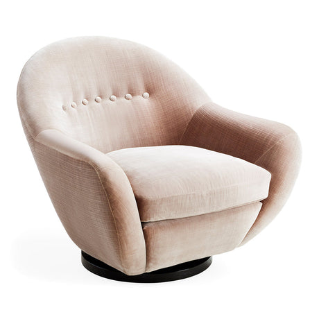 Button Detail Velvet Swivel Chair | Jonathan Adler Stockholm | Oroa.com