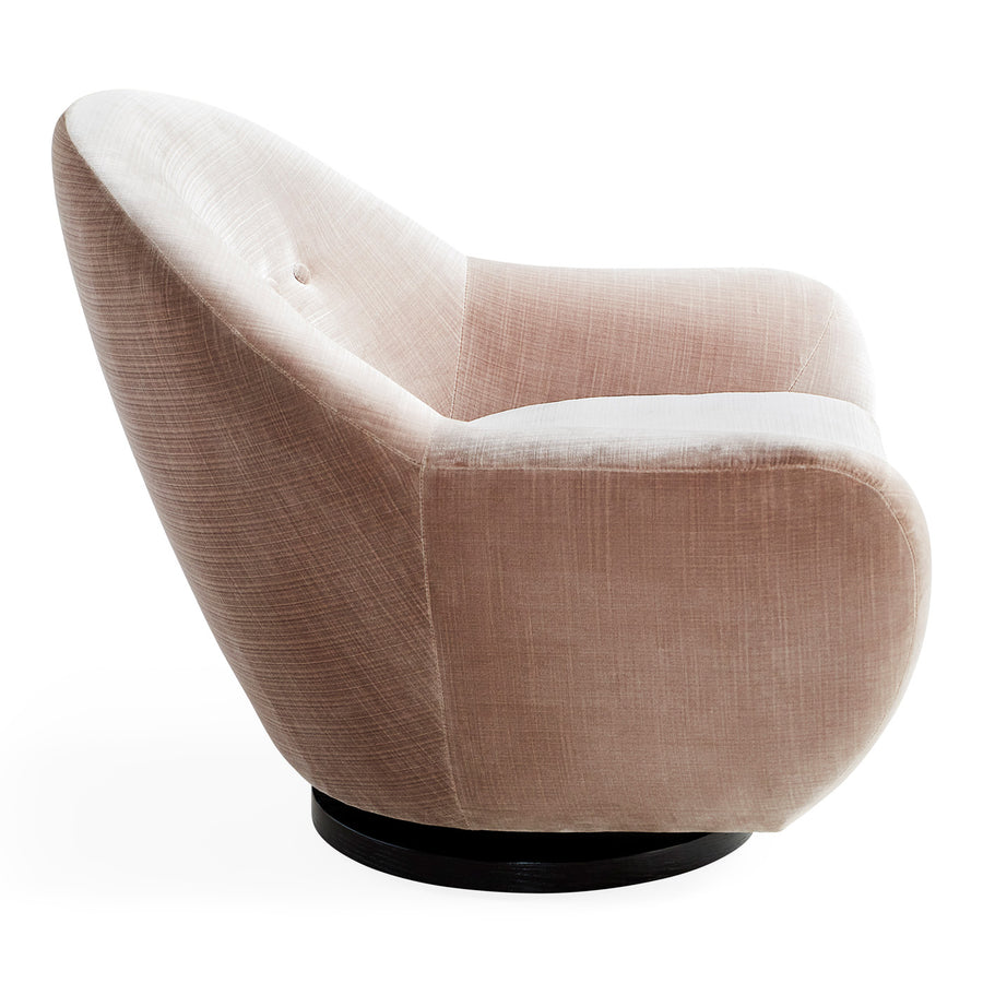 Button Detail Velvet Swivel Chair | Jonathan Adler Stockholm | Oroa.com