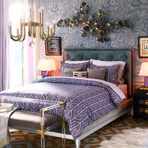 Gray Velvet Bench | Jonathan Adler Jacques | Oroa.com