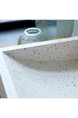 Square Terrazzo Bathroom Sink | Tikamoon Pegase | OROA TRADE
