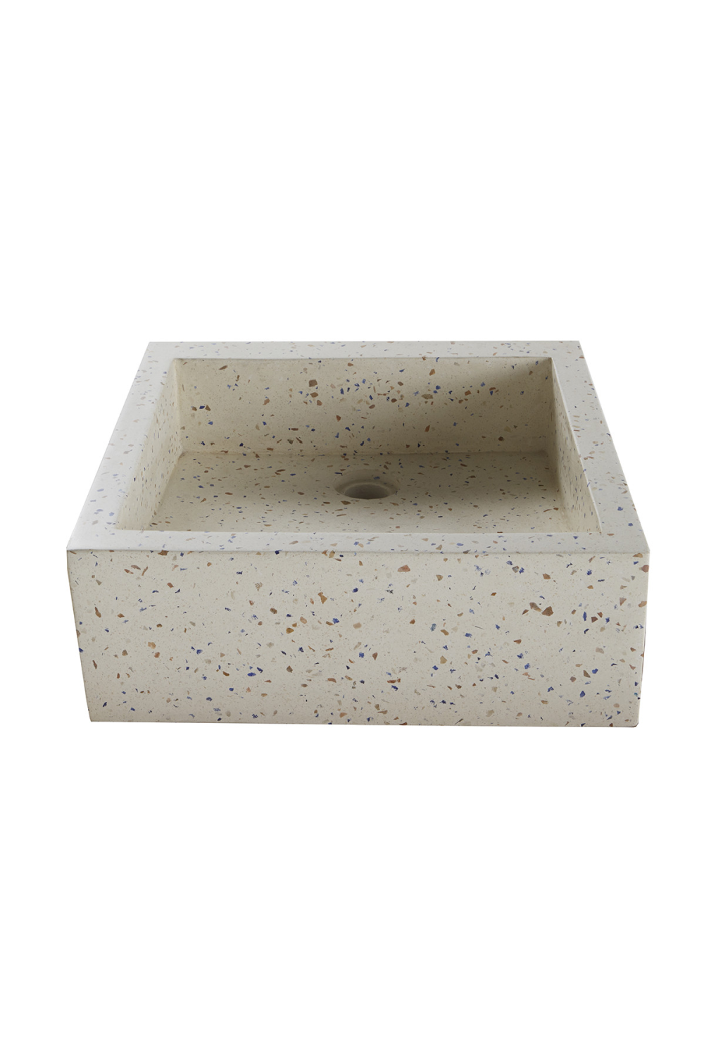 Square Terrazzo Bathroom Sink | Tikamoon Pegase | OROA TRADE