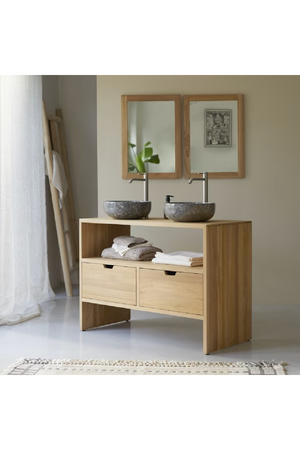 Solid Teak Vanity Unit | Tikamoon Kwarto | OROA.COM