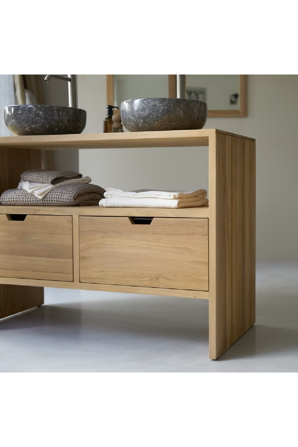 Solid Teak Vanity Unit | Tikamoon Kwarto | OROA.COM
