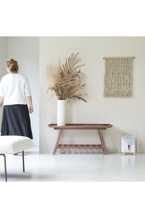 Solid Walnut Console Table | Tikamoon Pampa | Oroatrade.com