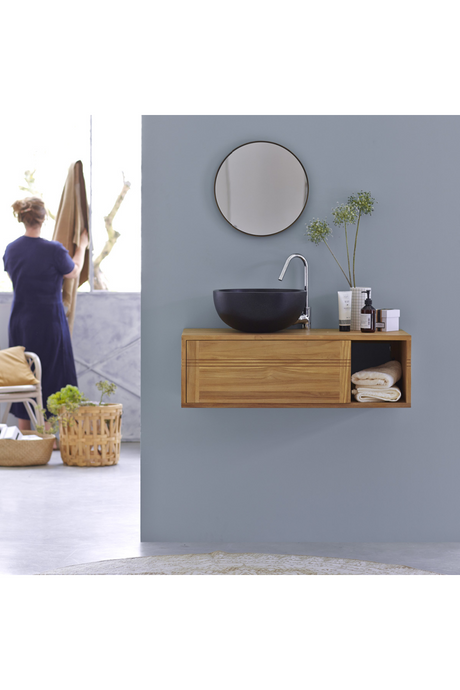 Metal Framed Round Mirror |e Tikamoon Mina | OROA.COM