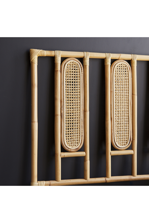 Caned Rattan Queen Headboard 63" | Tikamoon Paulette | OROA.COM