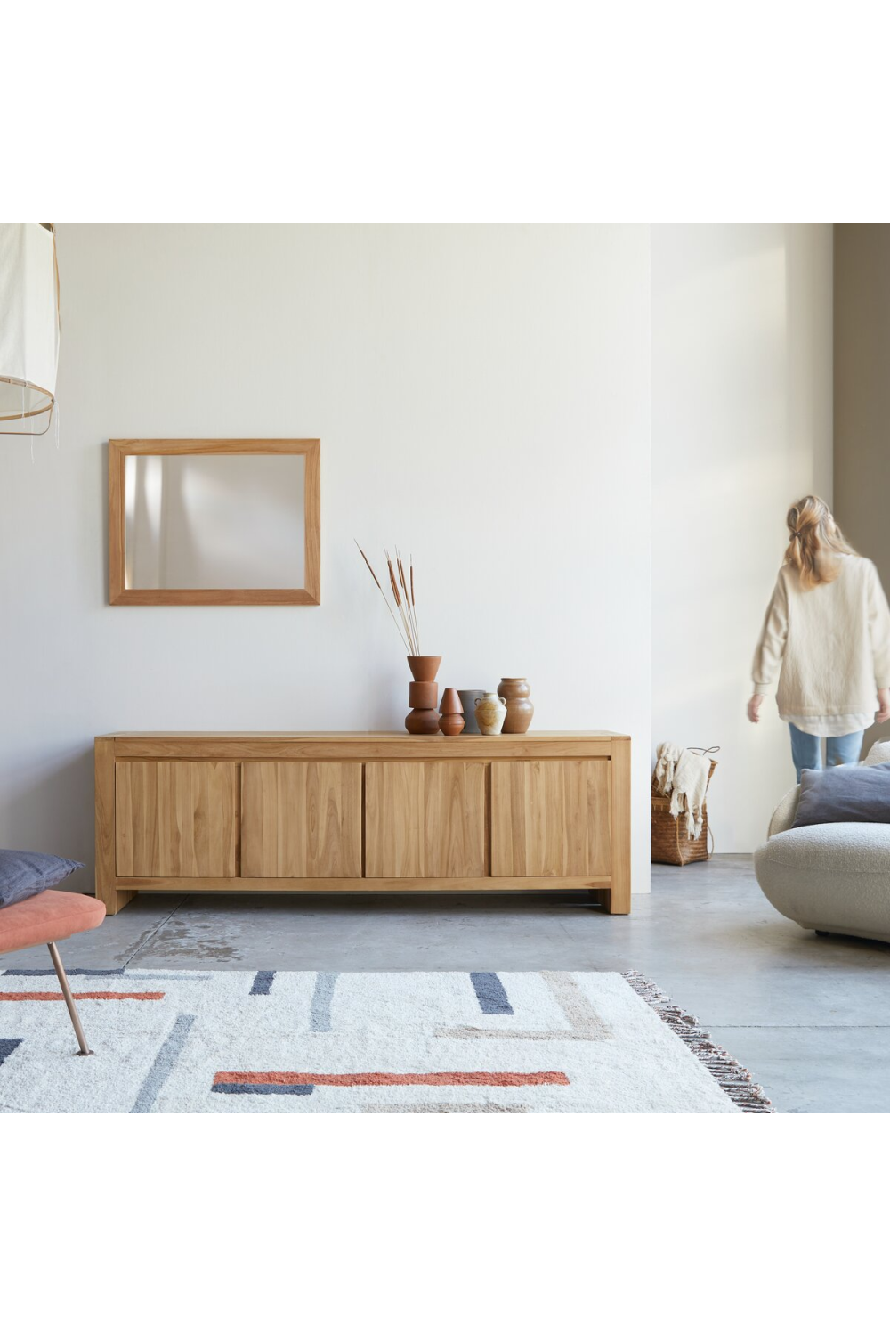 Natural Teak Sideboard | Tikamoon Eden | OROA.COM