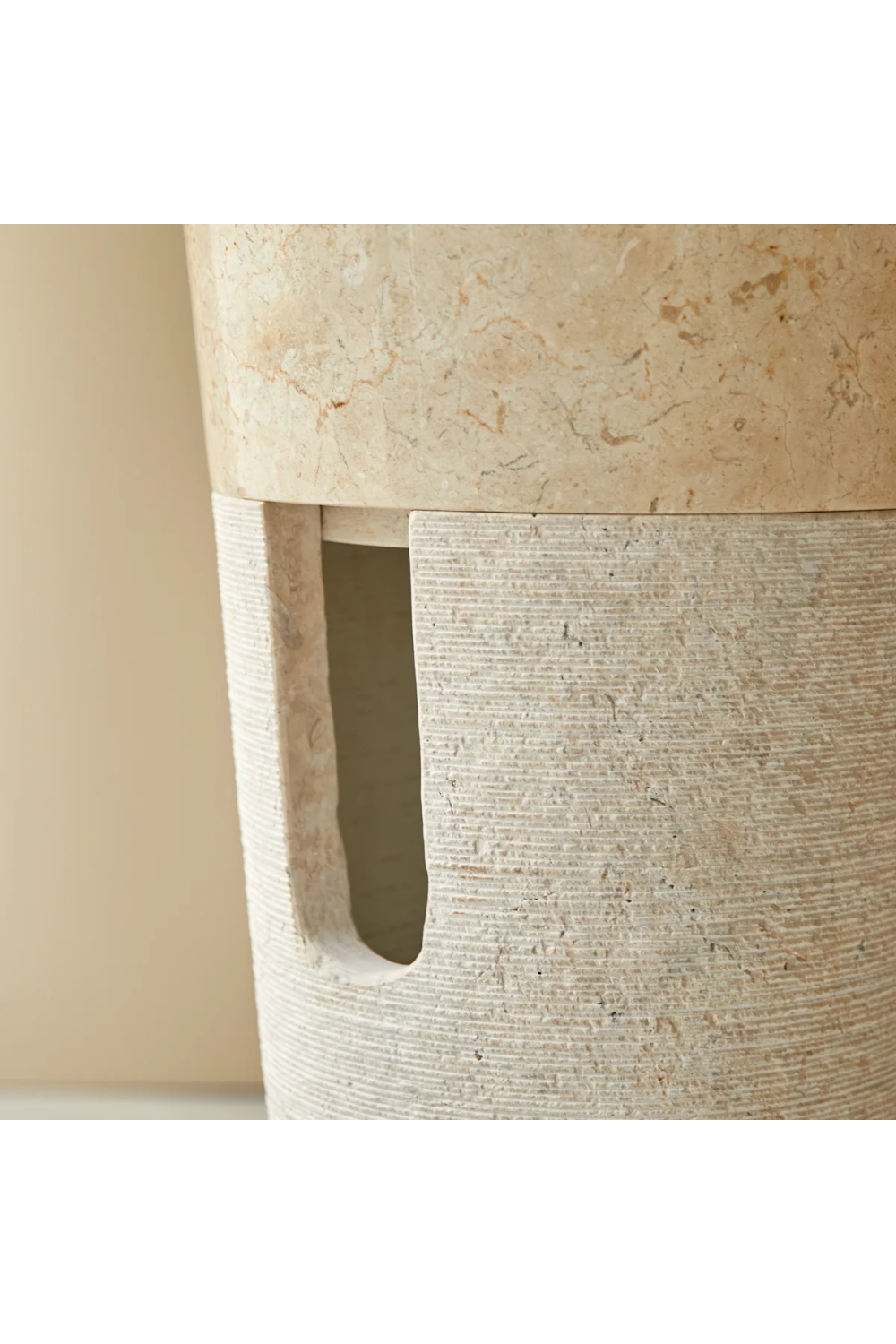 Cream Marble Conical Sink | Tikamoon Koni | OROA.COM