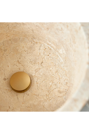Cream Marble Conical Sink | Tikamoon Koni | OROA.COM