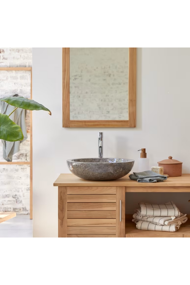 Marble Bathroom Sink | Tikamoon Calypso  | OROA.COM