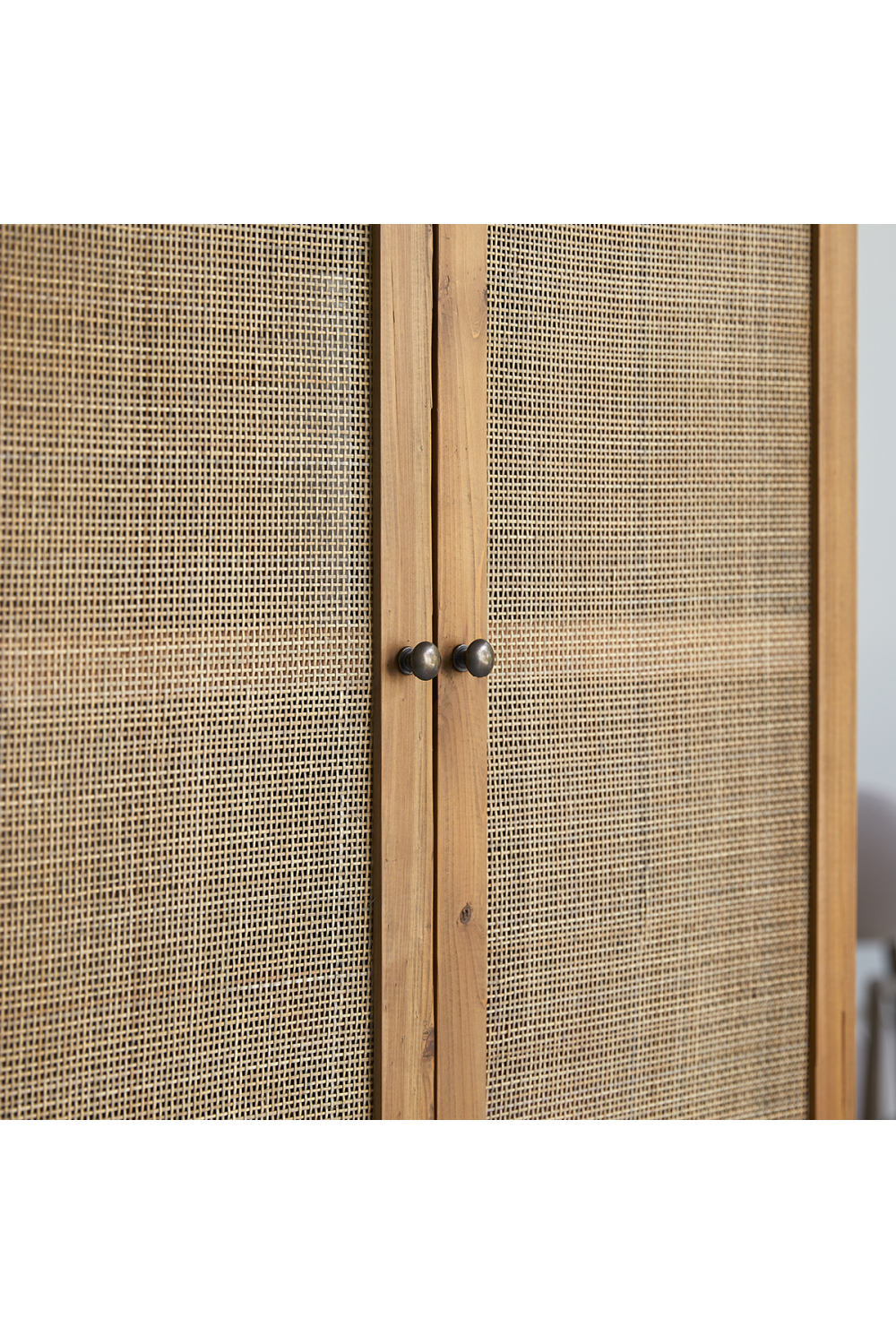 Pine and Canework Cabinet | Tikamoon Ninon | OROA.COM