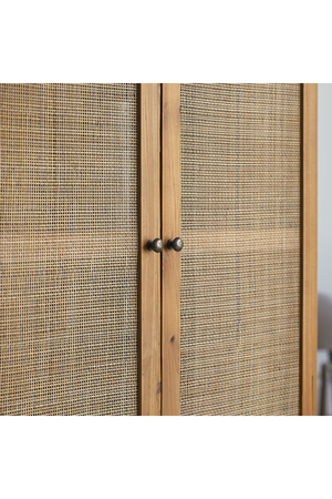 Pine and Canework Cabinet | Tikamoon Ninon | OROA.COM