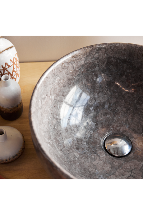Gray Marble Bathroom Sink | Tikamoon Mia  | OROA.COM