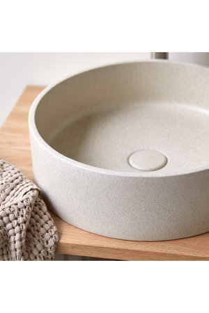 Round Concrete Bathroom Sink | Tikamoon Gina | OROA.COM