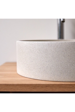 Round Concrete Bathroom Sink | Tikamoon Gina | OROA.COM