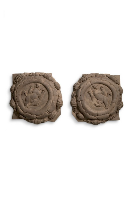 Sandstone Medallion Wall Object Set (2) | The Met x Eichholtz Liao | Oroa.com