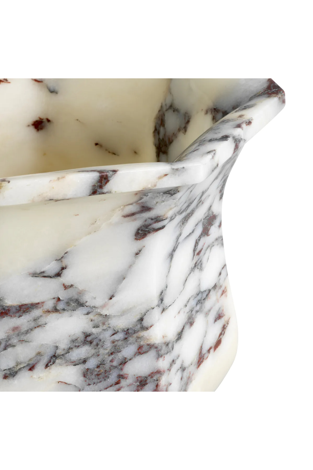White Marble Pedestal Vase | Eichholtz Bennington | Oroa.com