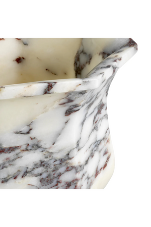 White Marble Pedestal Vase | Eichholtz Bennington | Oroa.com
