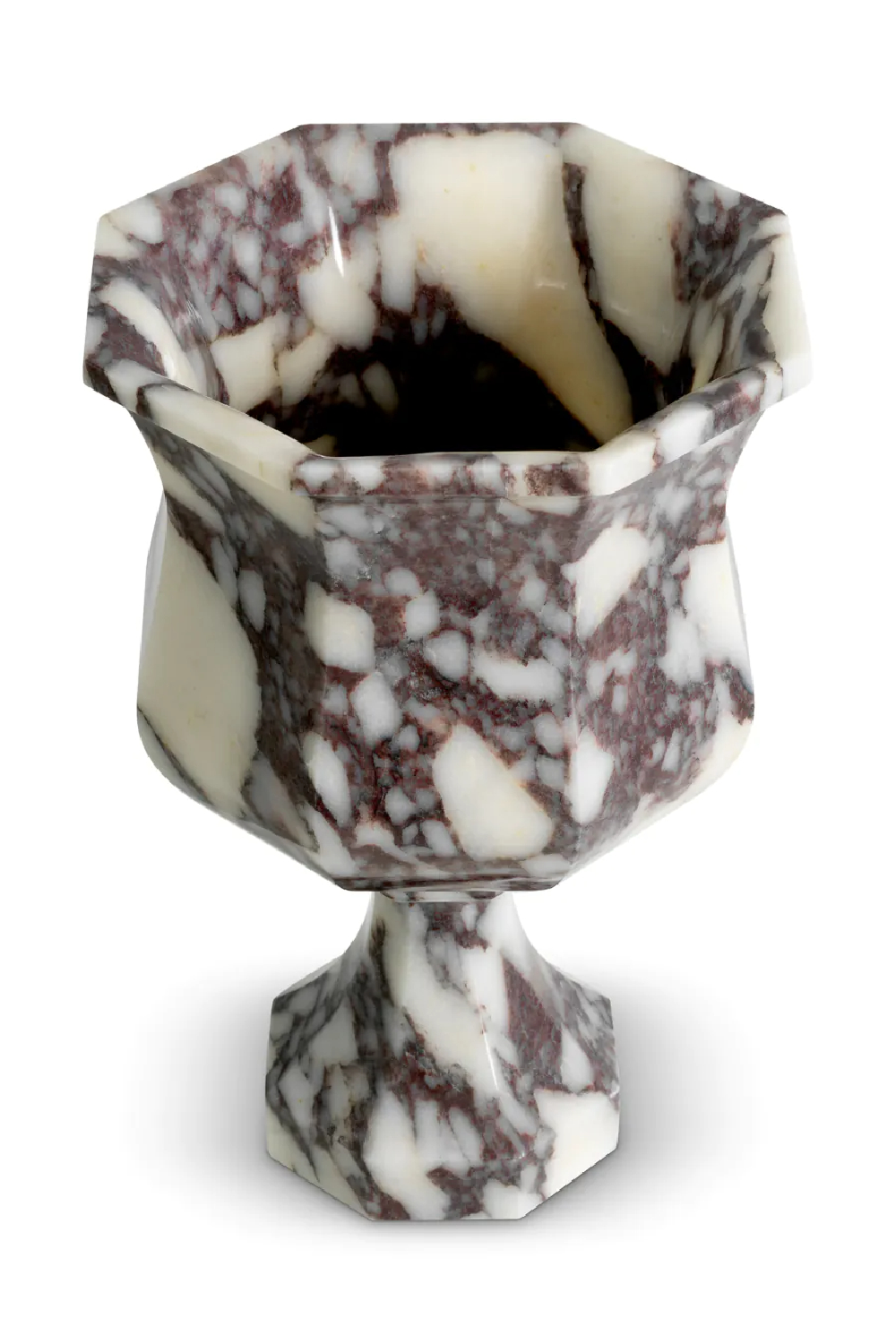 White Marble Pedestal Vase | Eichholtz Bennington | Oroa.com