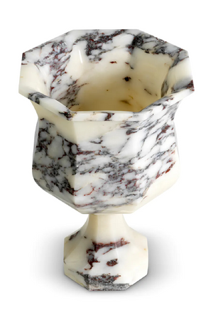 White Marble Pedestal Vase | Eichholtz Bennington | Oroa.com