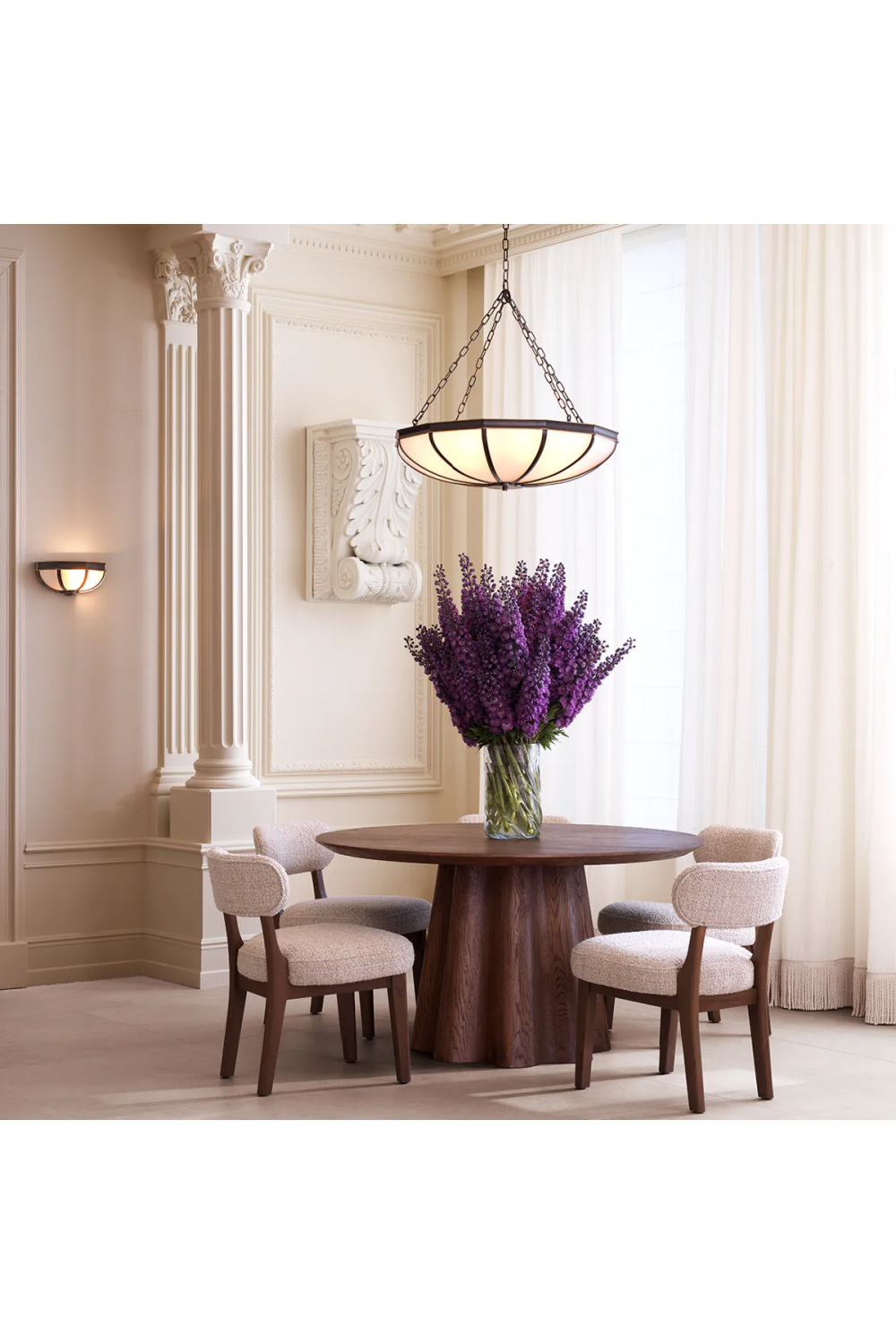 Bronze Framed Glass Chandelier | Met x Eichholtz Jenkin | Oroa.com