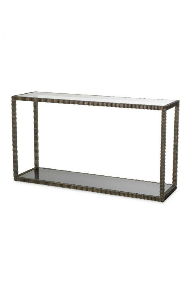Bronze Frame Glass Console Table | The Met x Eichholtz | Oroa.com