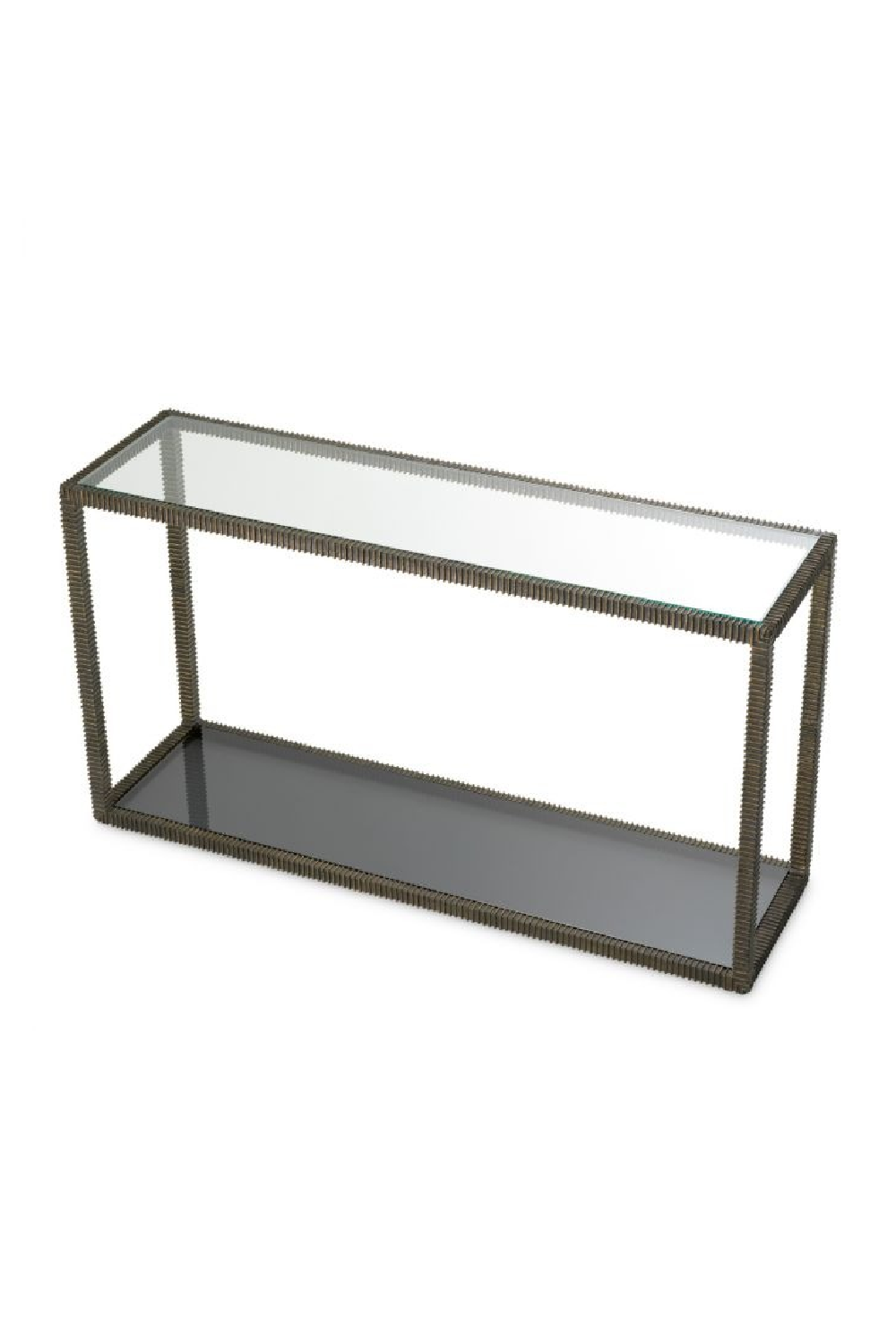 Bronze Frame Glass Console Table | The Met x Eichholtz | Oroa.com