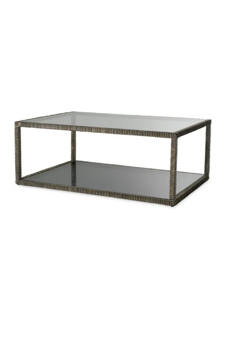 Bronze Framed Glass Coffee Table | Eichholtz Bethesda | Oroa.com