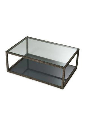Bronze Framed Glass Coffee Table | Eichholtz Bethesda | Oroa.com