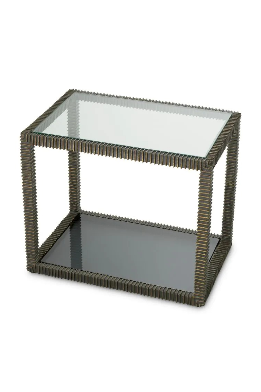 Bronze Framed Glass Side Table | Eichholtz Bethesda | Oroa.com