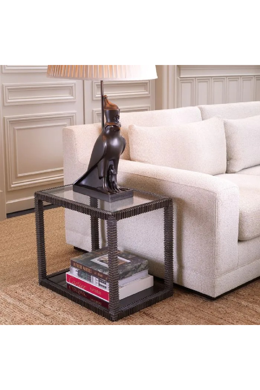 Bronze Framed Glass Side Table | Eichholtz Bethesda | Oroa.com