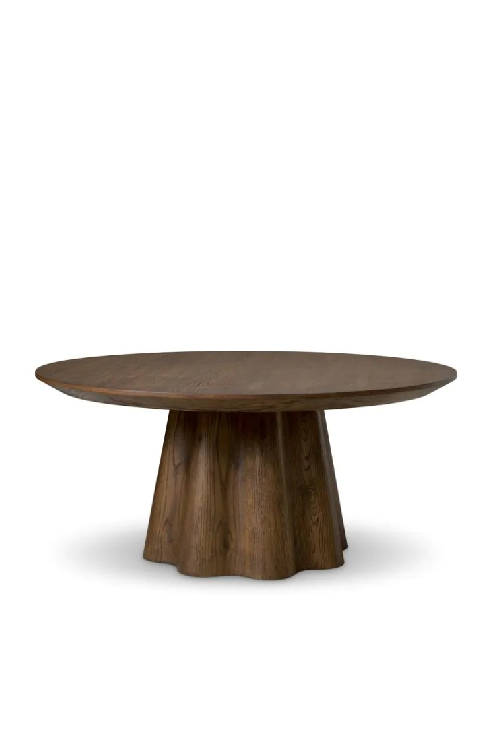Oak Veneer Round Coffee Table | Eichholtz Papyrus | Oroa.com