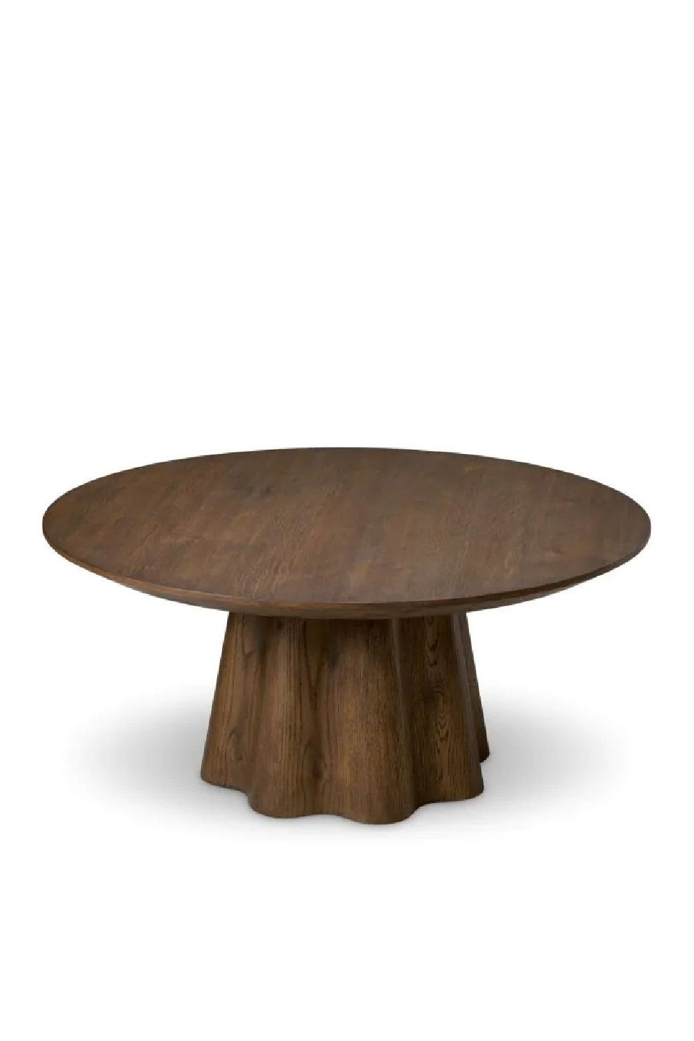 Oak Veneer Round Coffee Table | Eichholtz Papyrus | Oroa.com