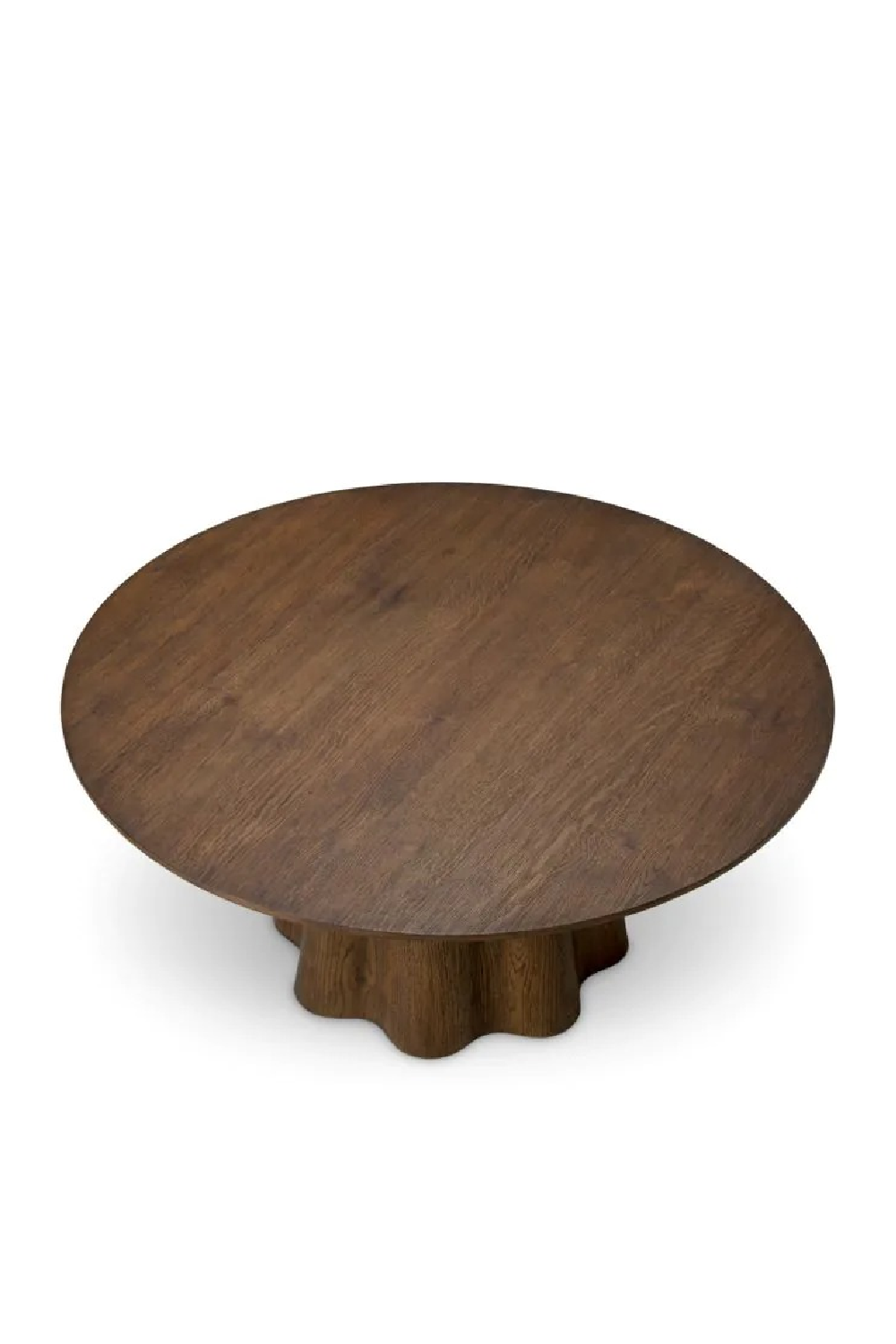 Oak Veneer Round Coffee Table | Eichholtz Papyrus | Oroa.com